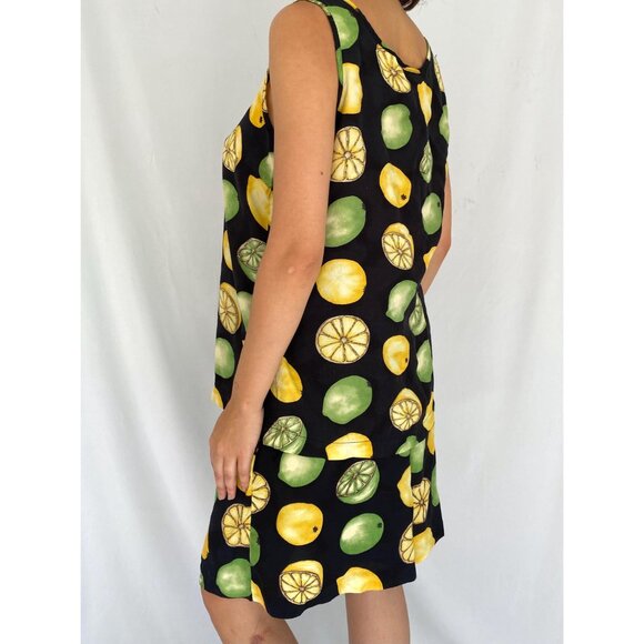 80s vintage novelty fruits print retro summer tank top shorts matching coord set - Picture 6 of 10